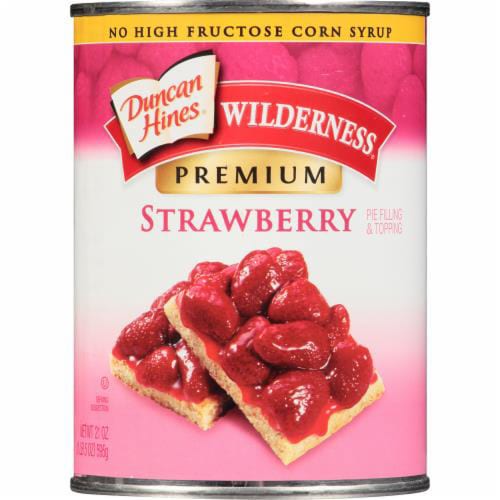 Wilderness Strawberry Topping and Pie Filling สตรอเบอรี่ท็อปปิ้งและพายฟิลลิ่ง ตรา Wilderness ขนาด 595 g. (05-9289)