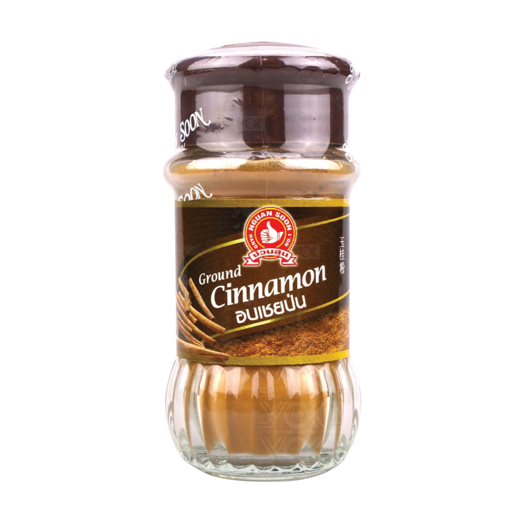 อบเชยป่นตรามือขวดแก้ว No.1 Hand Brand Cinnamon Powder 45 g. (05-5269)