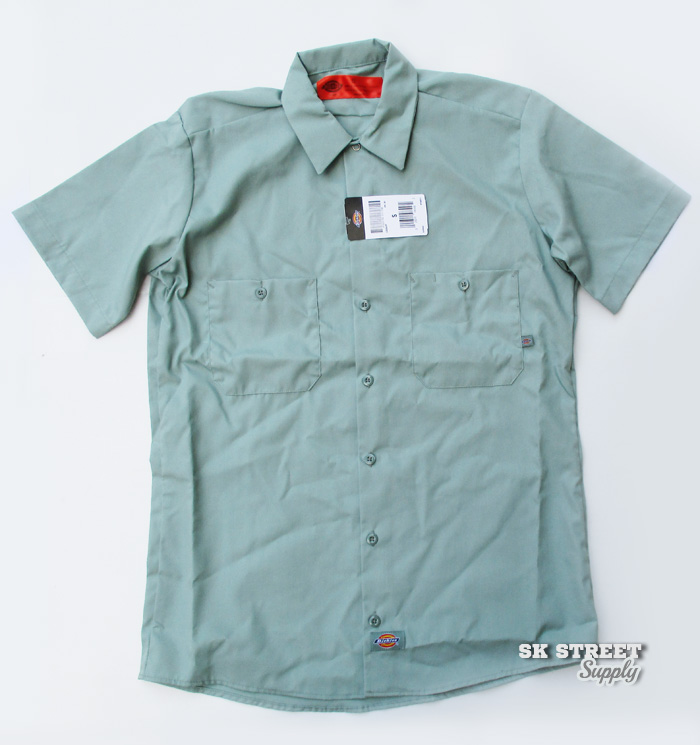 Dickies Occupational Workwear Shirt, Light Spruce, Size S