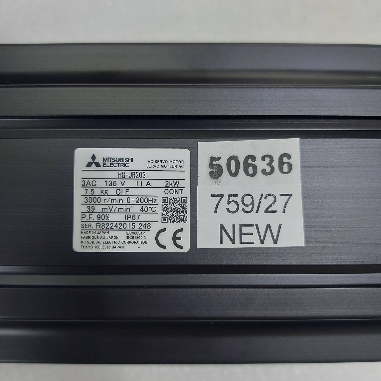 HG-JR203 MITSUBISHI SERVO MOTOR