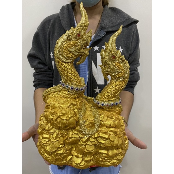 พญานาคราช พญานาคราชเกี้ยว กว้าง8.5นิ้ว สูง13นิ้ว