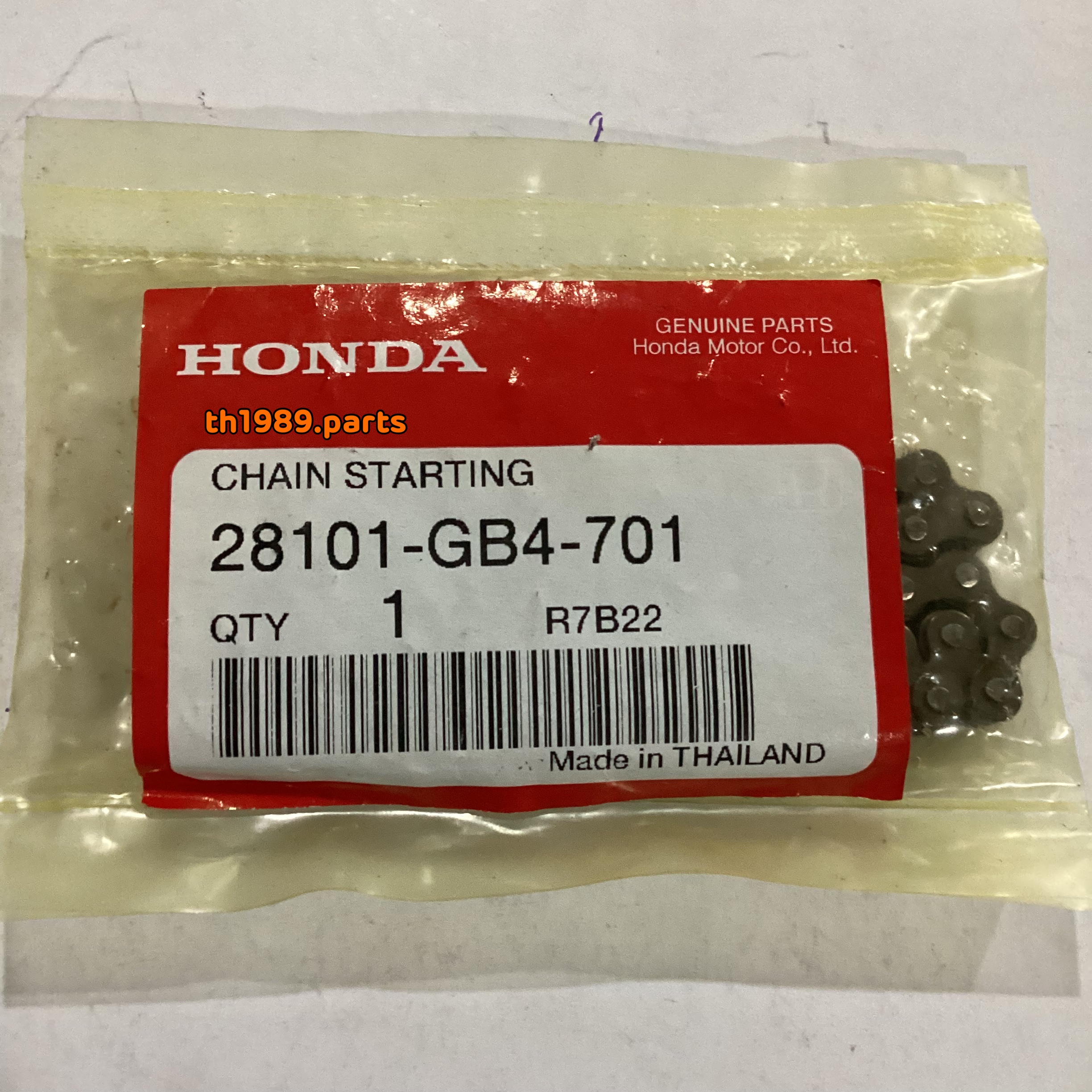 28101-GB4-701 โซ่สตาร์ท WAVE100 2005 , WAVE100S 2005 อะไหล่แท้ HONDA