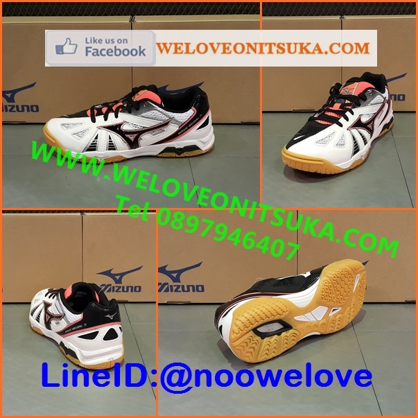 รองเท้าปิงปอง Mizuno Wave Medal 5 สีขาวคาดดำ รุ่นยอดนิยม สีสวย โดดเด่น ชัดเจน หนานุ่ม ใส่สบายเท้า 81GA151510