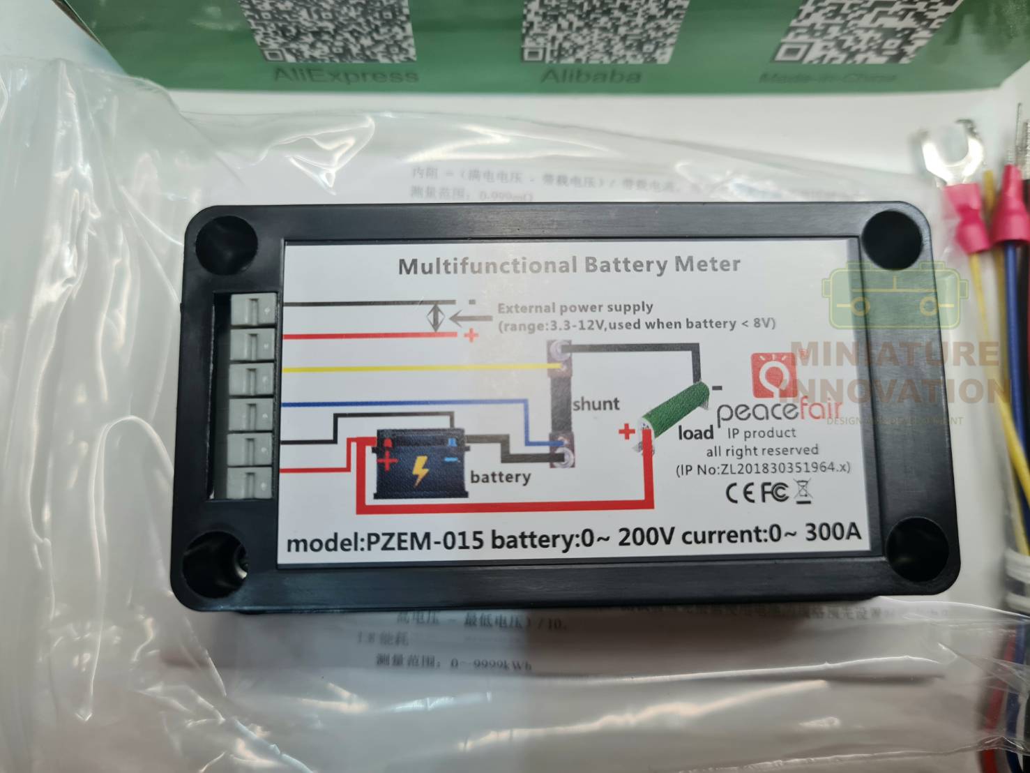 PZEM-015 MODBUS PZEM-015 DC ดิจิตอลมิเตอร์ 100A 80-260V โวลท์ แอมป์ วัตต์ พลังงานไฟฟ้า port Split CT รุ่น PZEM-015