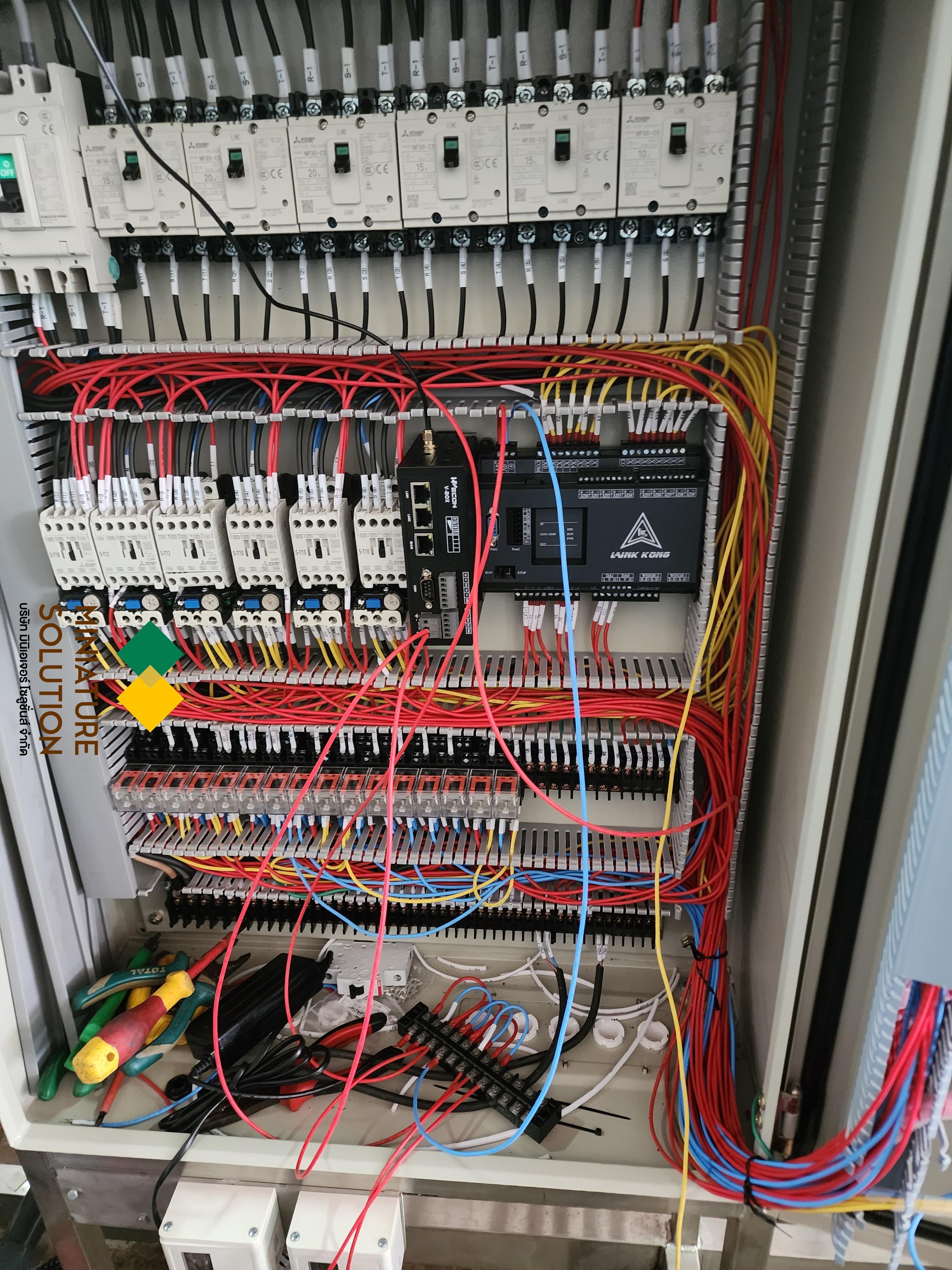 เขียนโปรแกรมควบคุมระบบเครื่องกรองน้ำ ใช้ PLC HMI IIOT
