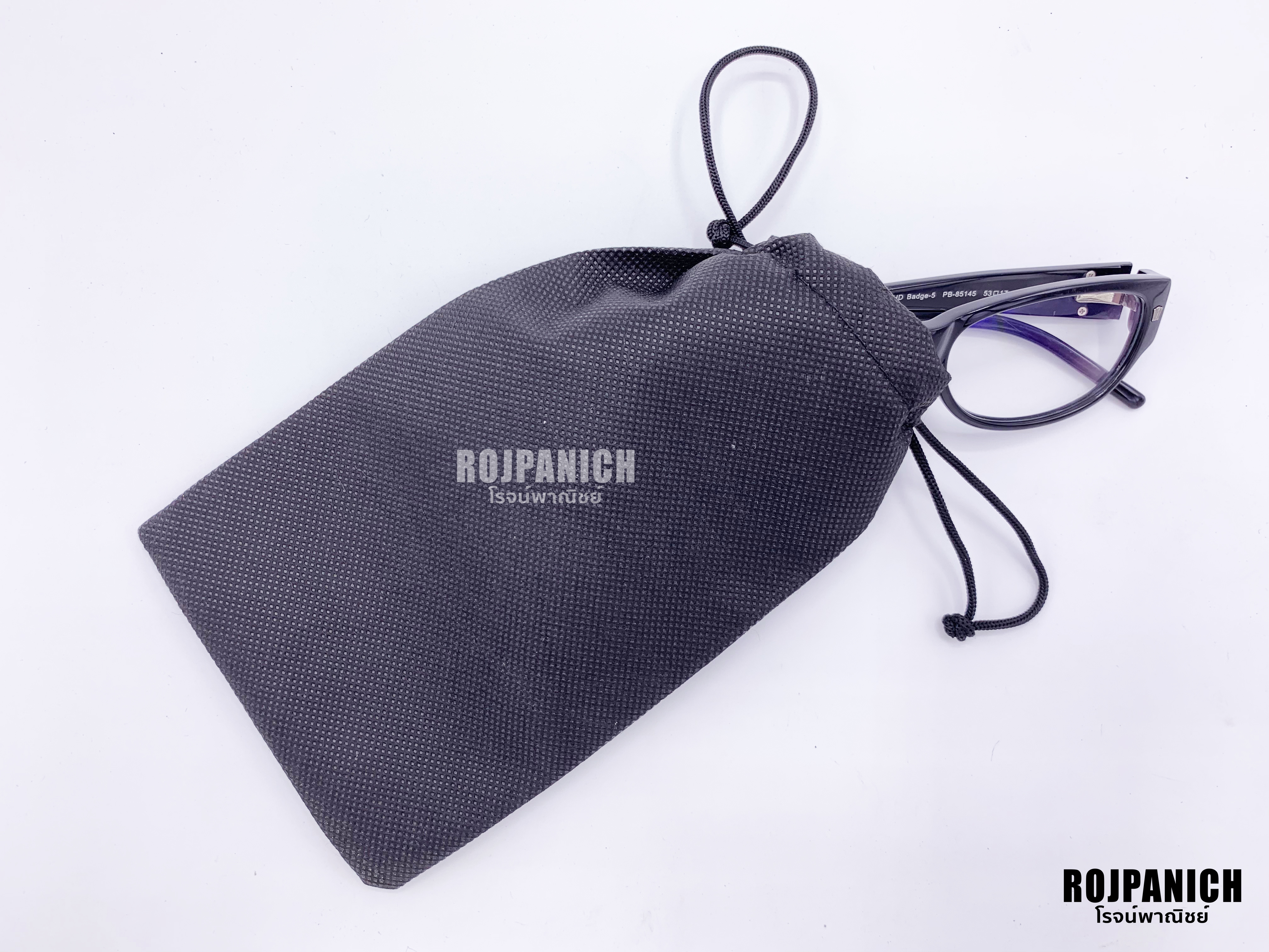 ถุงผ้าใส่แว่นหูรูด