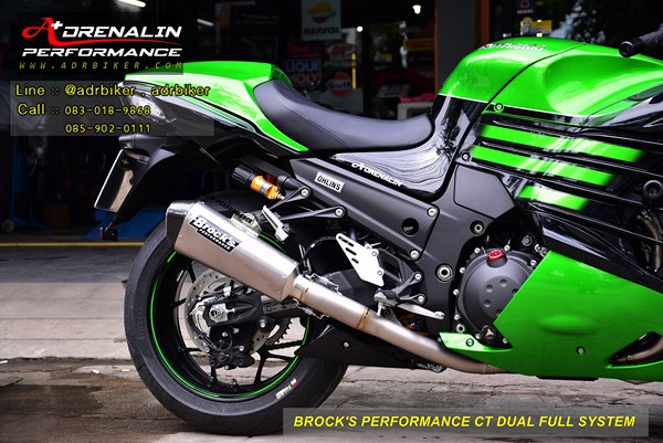ท่อ Brock\'s Performance CT Dual Full System สำหรับ ZX14 2006-2018 (For Exhibition only)