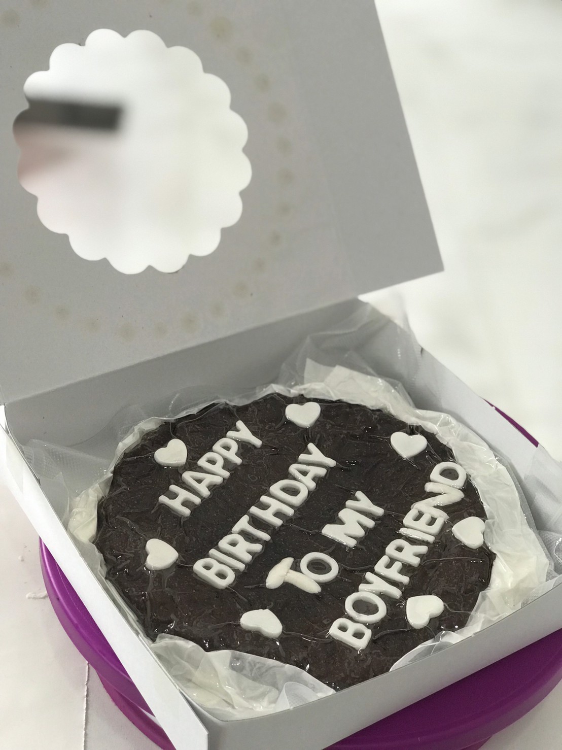 เค้กบราวนี่แบบปอนด์ออกแบบหน้าเค้กได้เอง DIY ถูกที่สุด Cake brownie DIY