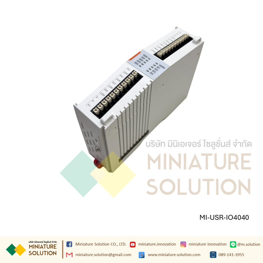 USR-IO0440/MI-USR-IO4040 (4AI+4DO expansion machine) โมดูลต่อเพิ่มสำหรับ USR-M100