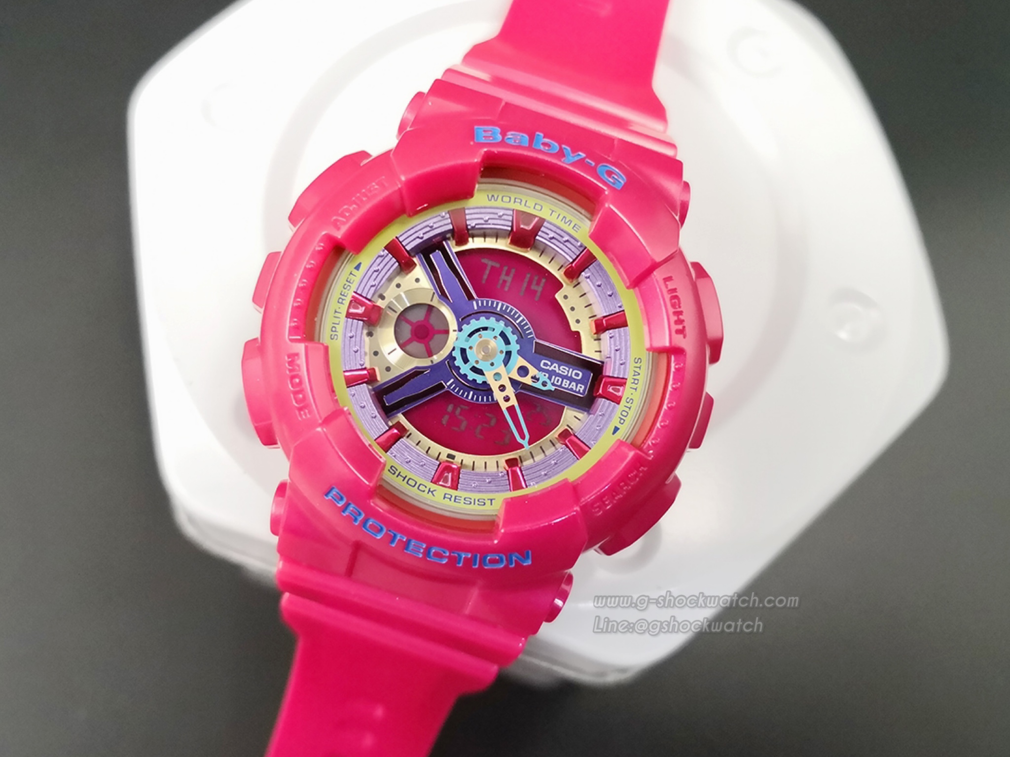 CASIO BABY-G นาฬิกาข้อมือ นาฬิกากันน้ำ นาฬิกาของแท้ ประกันศูนย์ CMG 1 ปี รุ่น BA-112-4A