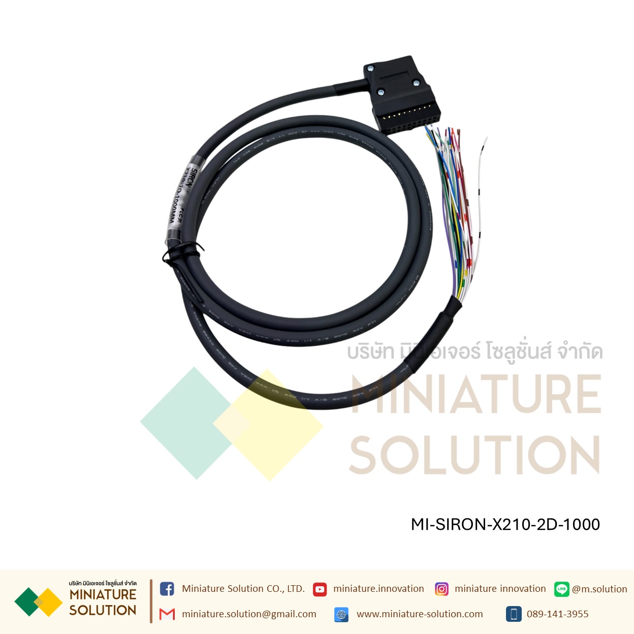 SIRON X210 สายเชื่อมต่อกับ T001 T022 กับ PLC CJ1W FX1NC FX2NC MITSUBISHI/Q SERIES QX41/42