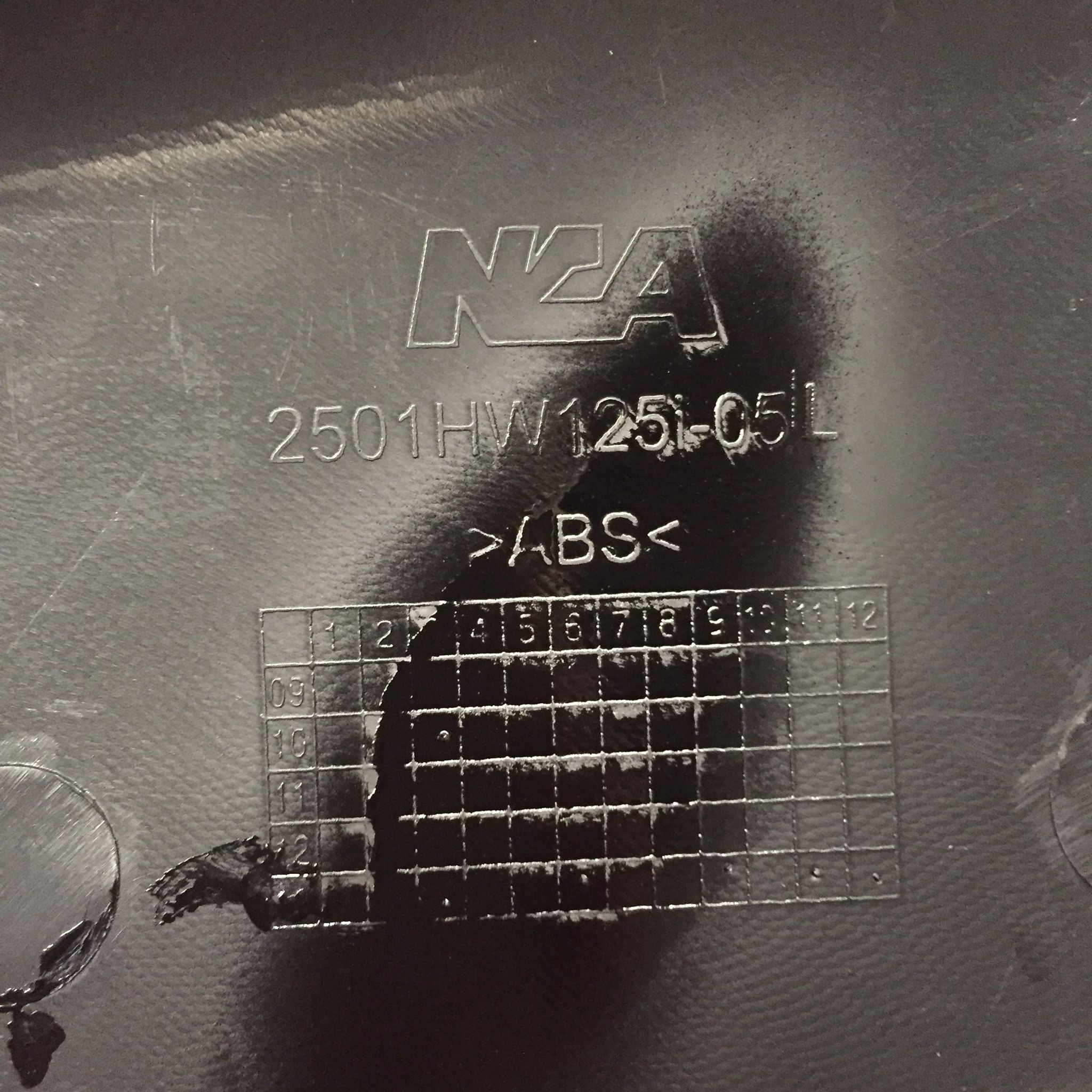 ฝาครอบตัวถัง (ตัวยาว) R/L สีดำ A35 สำหรับรุ่น WAVE125i ปี 2005 อะไหล่เทียบ NCA (นำเจริญ) 2501HW125IA35 รหัสเทียบ : ขวา64410-KPH-700ZB/ซ้าย64420-KPH-700ZB