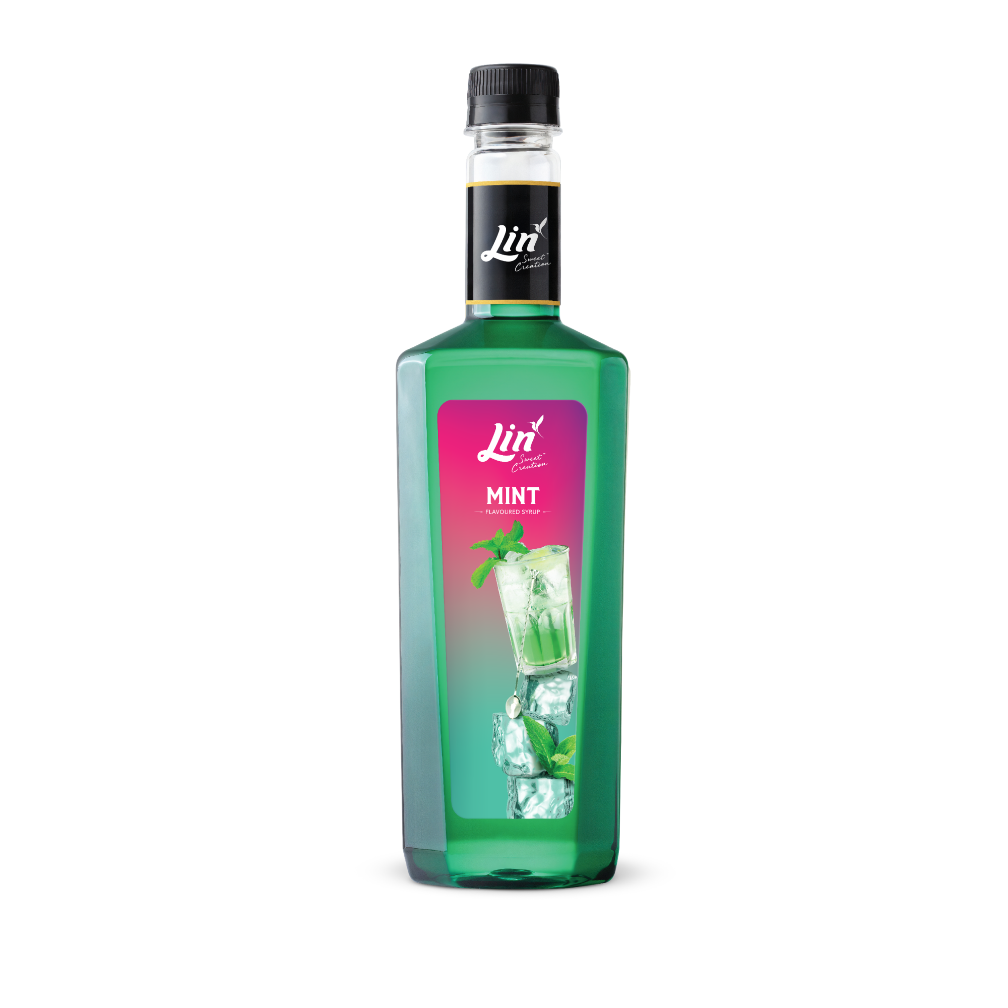 น้ำเชื่อมกลิ่นมินท์ ตรา ลิน Lin Mint Flavored Syrup 750 ml. (05-8950)
