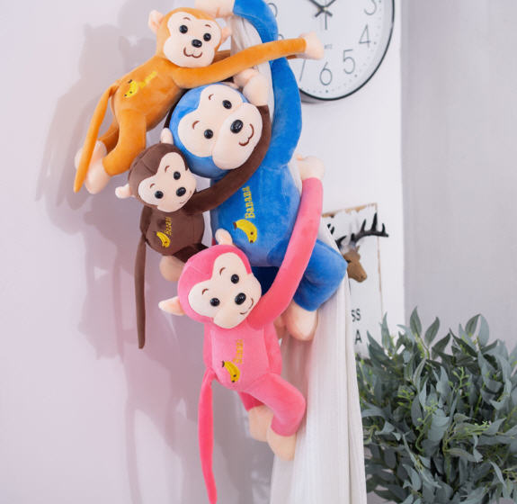 ตุ๊กตาลิง,ตุ๊กตาลิงน้อย,ตุ๊กตา,ตุ๊กตาลิงน้อยแขนยาว,ตุ๊กตาลิงน้อยน่ารัก,มี3ขนาด45cm,55cm,65cm(ขนาดรวมแขน)