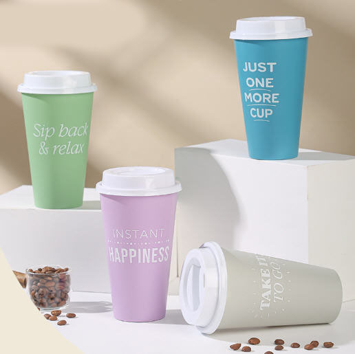 แก้วน้ำพลาสติก,แก้วพลาสติก,แก้วกาแฟ,ขนาด 9*14cm