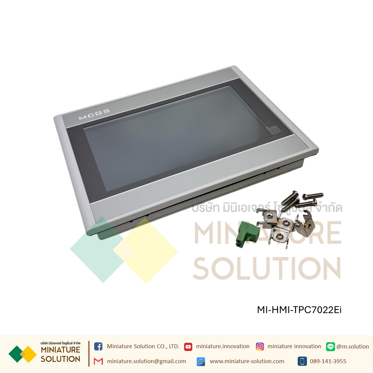 MCGS TPC7012EL 7 inches 24VDC 1COM PORT จอทัชกรีน 7 นิ้ว / TPC7022Ei Ethernet Port