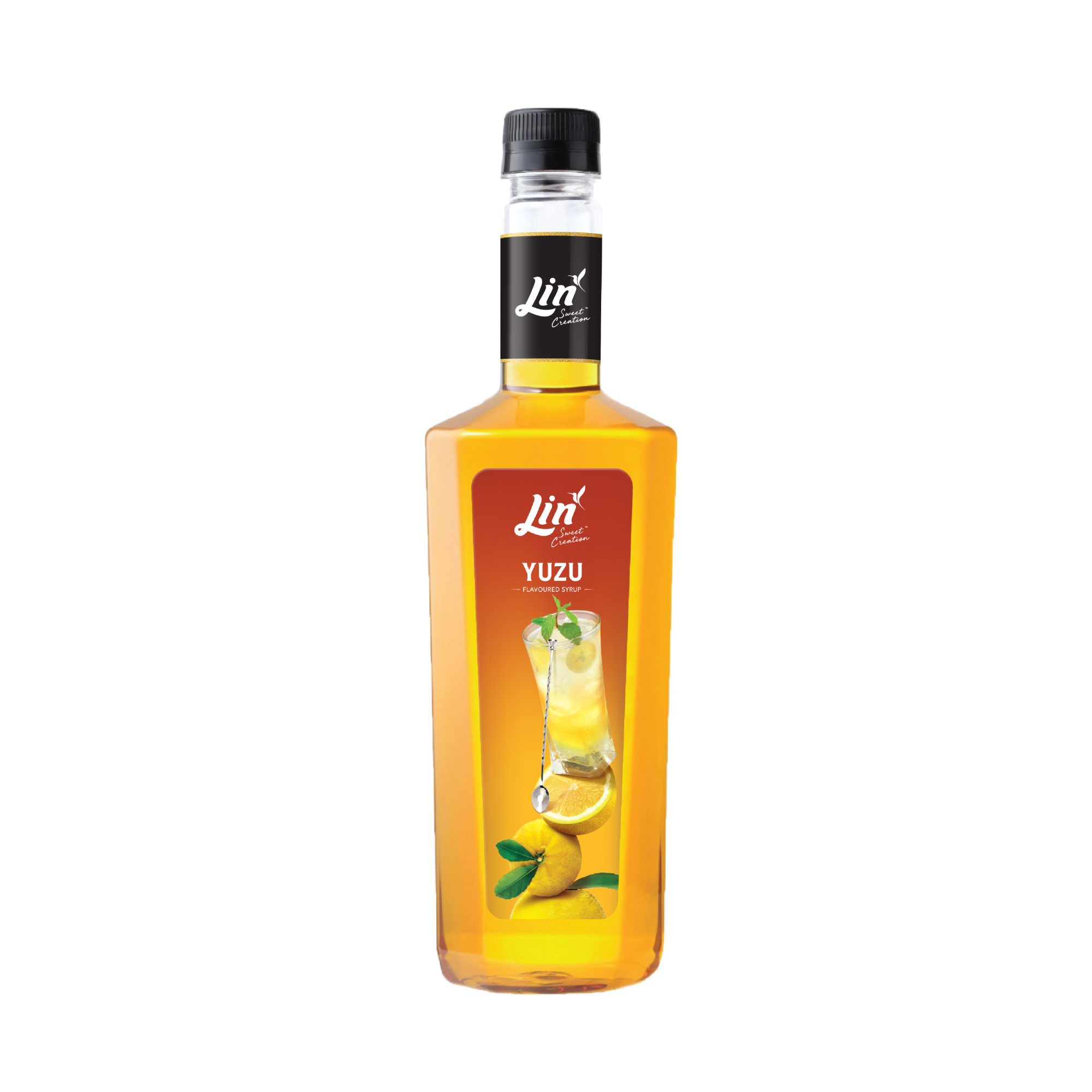 น้ำเชื่อมกลิ่นยูสุ ตรา ลิน Lin Yuzu Flavored Syrup 750 ml. (05-8947)