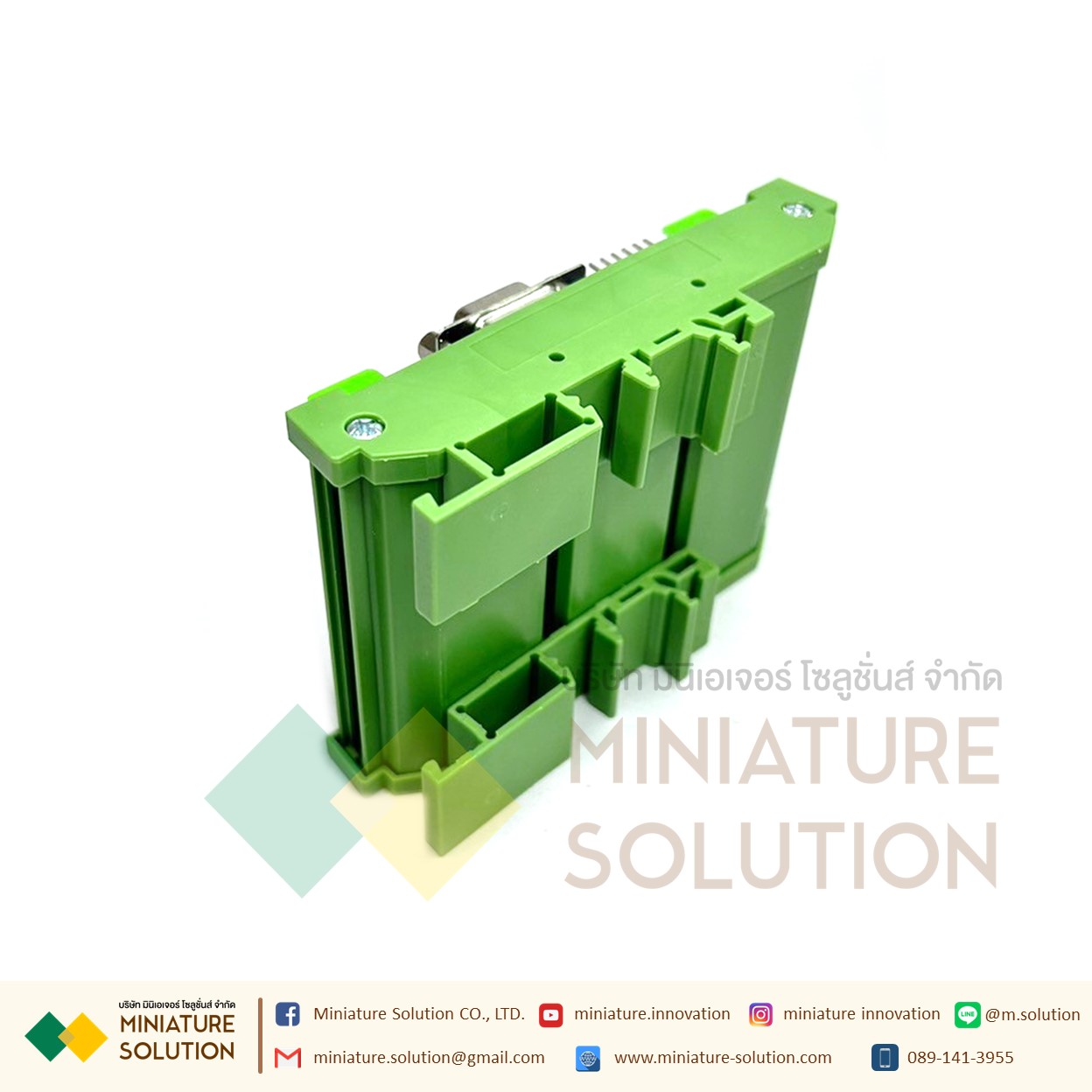 PLC FX2N - 10MR บอร์ดควบคุมการตั้งโปรแกรมใช้ในงานอุตสาหกรรม พร้อมฐานยึดราง