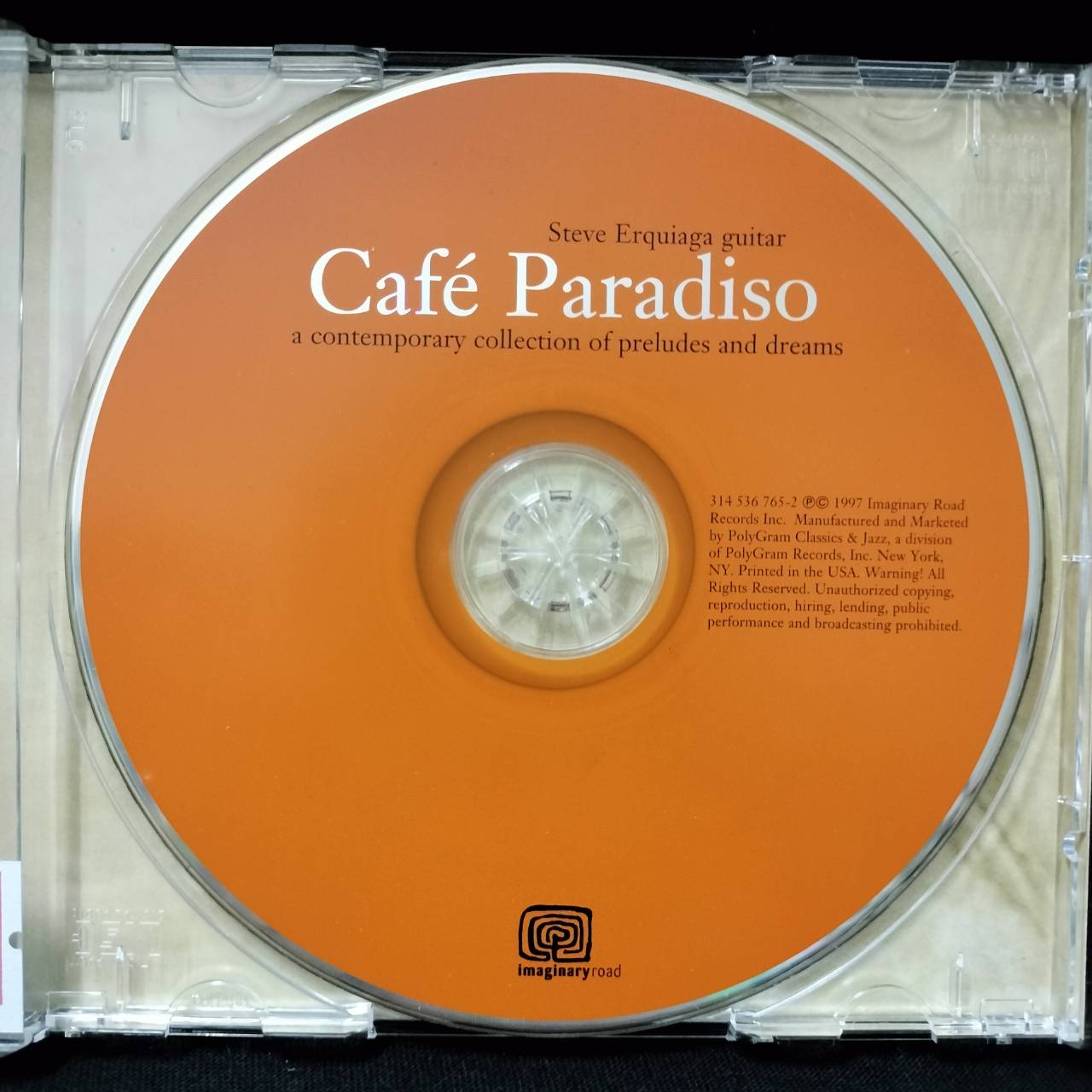 Steve Erquiaga – Café Paradiso (A Contemporary Collection Of Preludes And Dreams) / USA / แผ่นดี