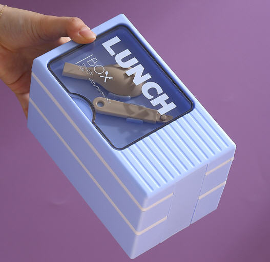 กล่องข้าว,กล่องใส่ข้าวพลาสติก,กล่องใส่ข้าวพลาสติก2ชั้น