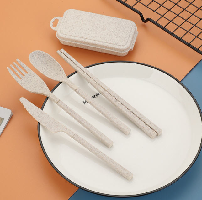 ชุดช้อนส้อมตะเกียบมีด,ชุดช้อนส้อมพกพา,ราคาถูก