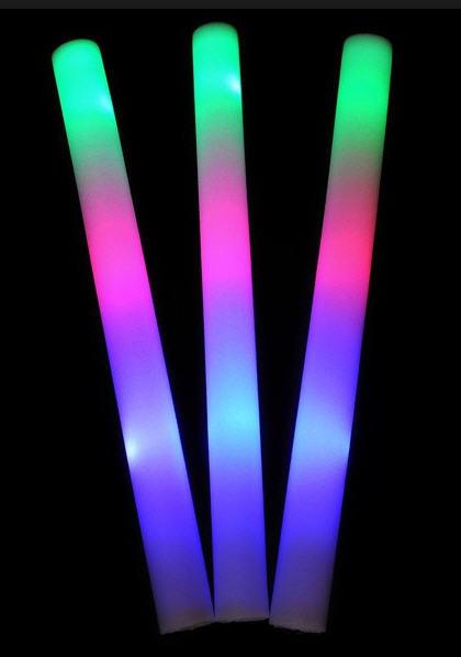 กระบองไฟโฟม,กระบองไฟโฟมแบบไฟกระพริบ,กระบองไฟโฟมหลายสี,กระบองไฟ,อุปกรณ์เชียร์คอนเสิร์ต