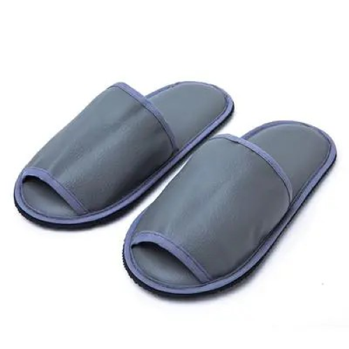 รองเท้าสลิปเปอร์ หนัง PVC หัวเปิด เทา/ดำ/น้ำตาล ที.พี.พี TPP011