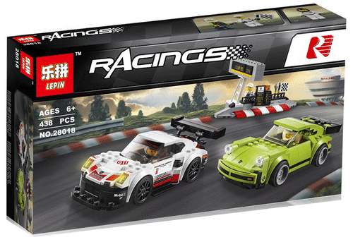 เลโก้จีน LEPIN.28018 ชุด Speed Champions Porsche 911 RSR and 911 Turbo 3.0