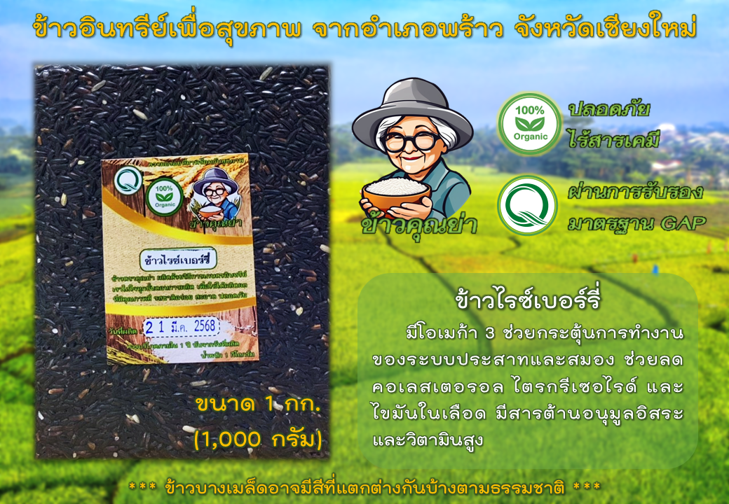 ข้าวไรซ์เบอร์รี่ออร์แกนิค