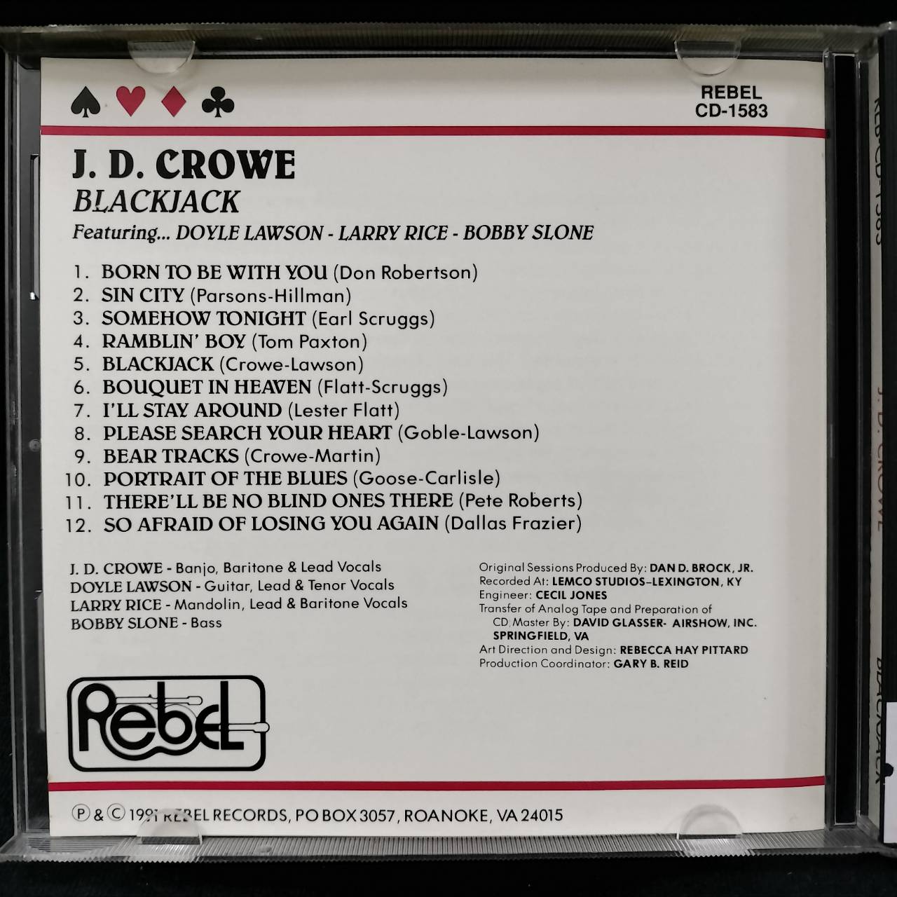 J.D. Crowe – Blackjack / USA / แผ่นสวย