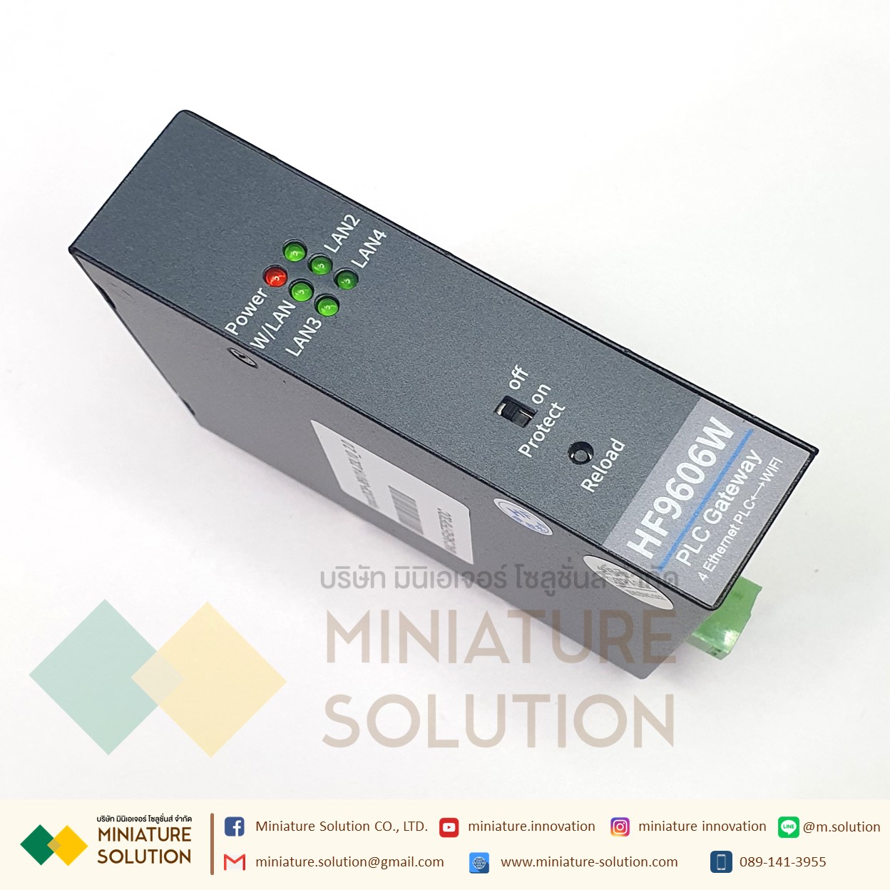 HF IOT HF-9606W PLC Gateway 4Ethernet PLC to WIFI อุปกรณ์แปลงสัญญาณ เกรดอุตสาหกรรม PLC การตรวจสอบระยะไกล (HF-9606W)
