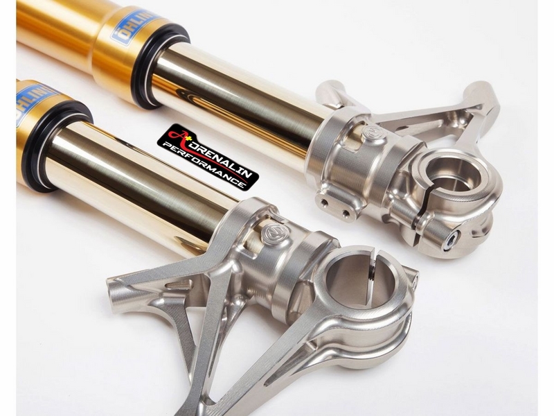 โช้คหน้า Ohlins พร้อมขาจับ Motocorse สำหรับ Panigale 899 1199
