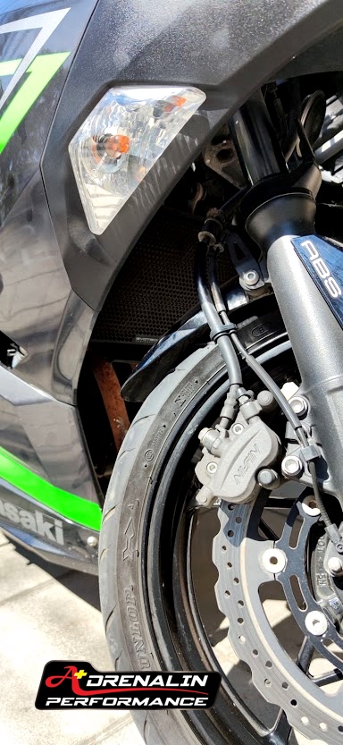 Evotech การ์ดหม้อน้ำ (Radiator guard) สำหรับ Ninja400 2018+