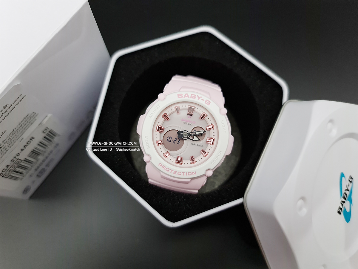 CASIO BABY-G นาฬิกาข้อมือ นาฬิกากันน้ำ นาฬิกาของแท้ ประกันศูนย์ CMG 1 ปี รุ่น BGA-270-4A