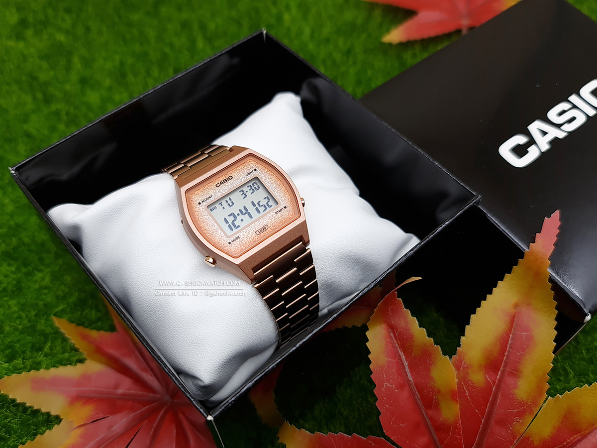 CASIO นาฬิกาข้อมือ นาฬิกากันน้ำ นาฬิกาของแท้ ประกันศูนย์ CMG 1 ปี รุ่น B640WCG-5A