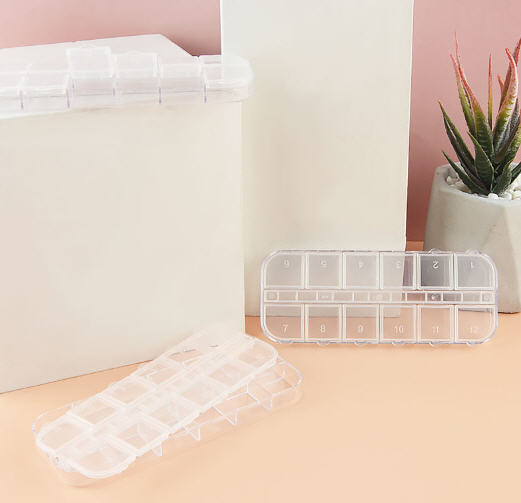 กล่องใส่ยา,กล่องใส่ยาพลาสติก,กล่องใส่ยา12ช่อง