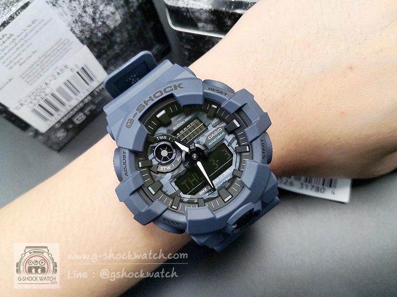 CASIO G-SHOCK นาฬิกาข้อมือ นาฬิกากันน้ำ นาฬิกาของแท้ ประกันศูนย์ CMG 1 ปี รุ่น GA-700CA-2A