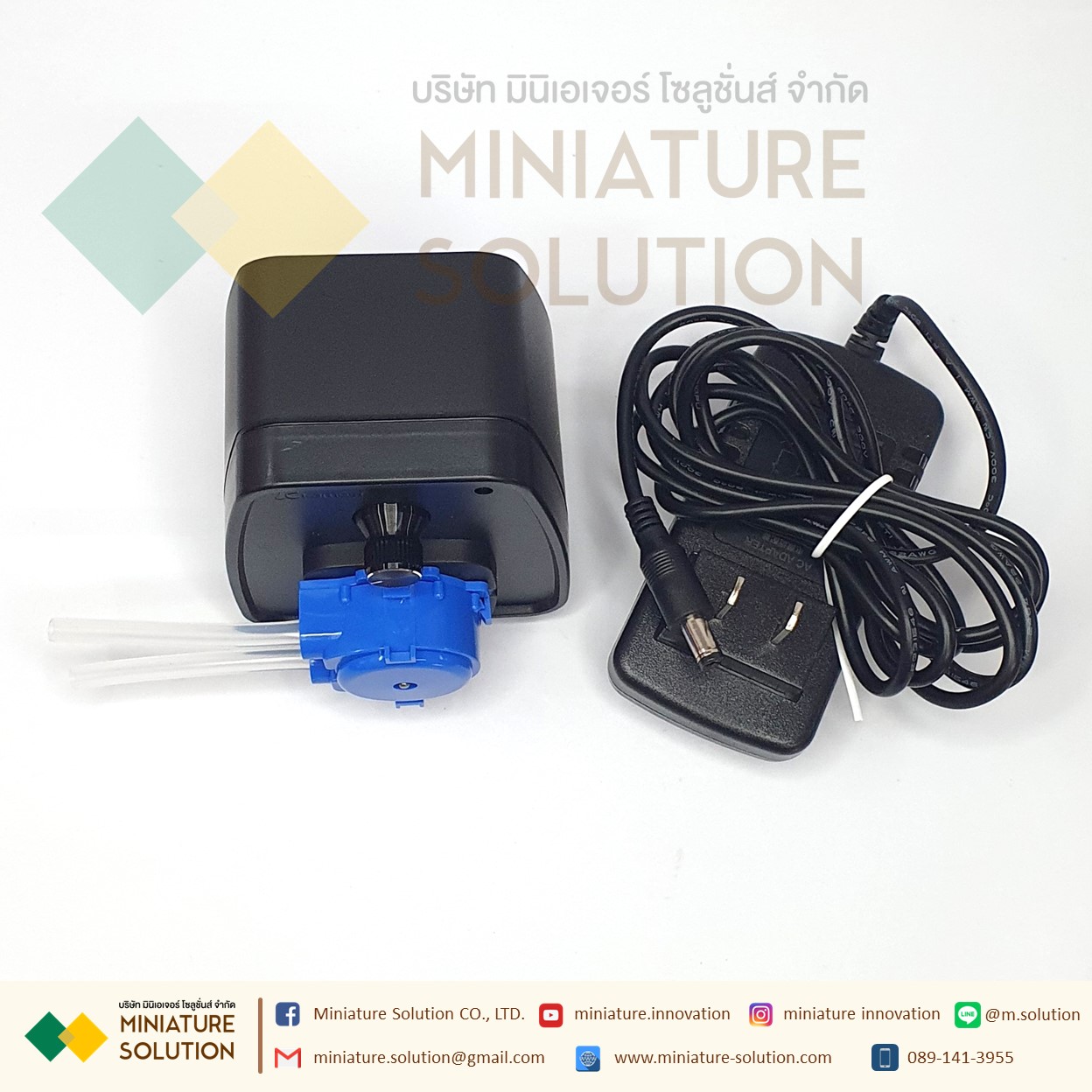 ชุดปั๊มสำเร็จรูปพร้อมใช้งาน Kamoer peristaltic pump เกรดอุตสาหกรรม(>65ml/min) (KCP-X-S10B) (24V5W)