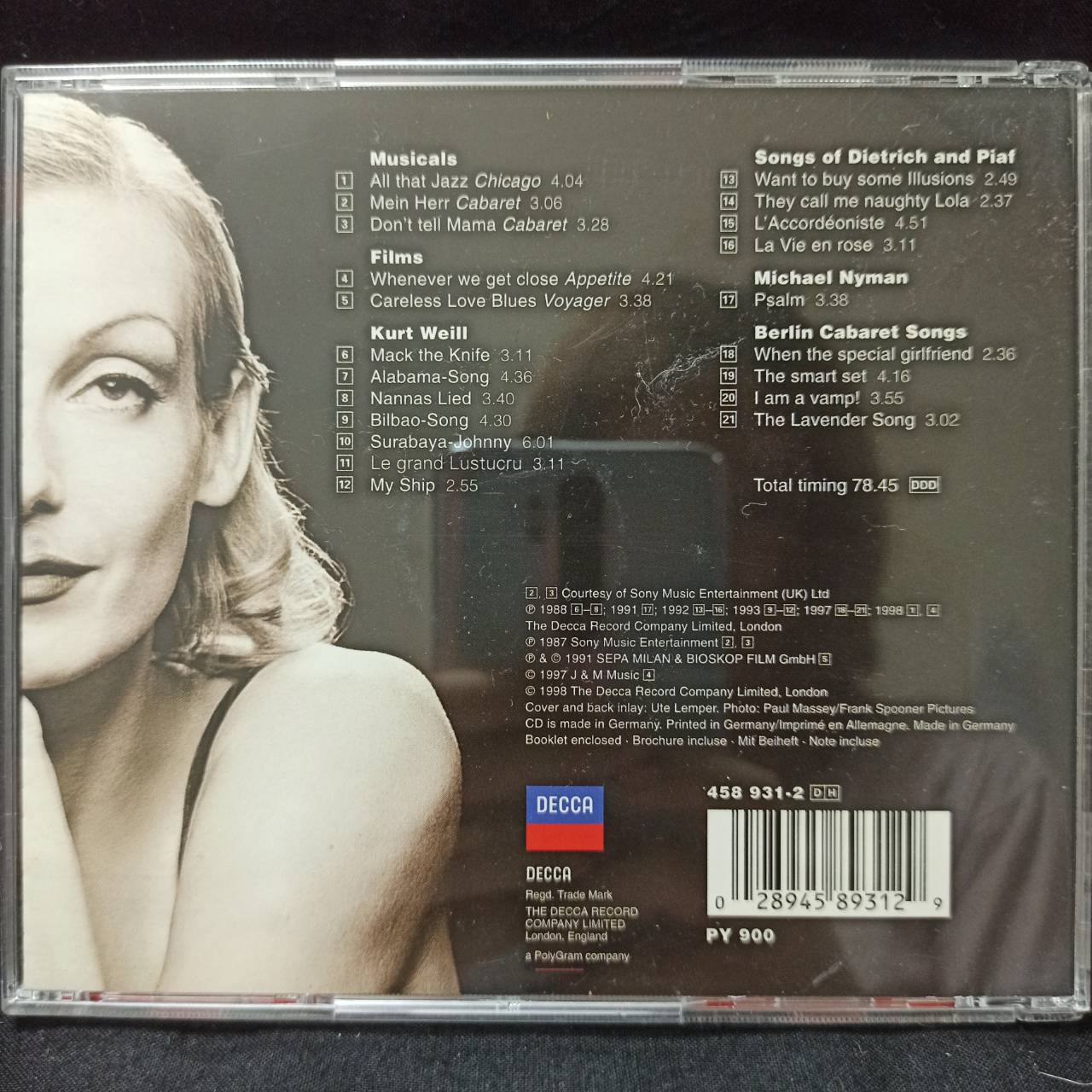 Ute Lemper – The Best Of Ute Lemper / GERMANY / มีรอยบ้าง