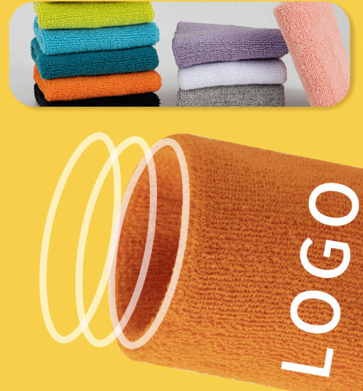 ผ้ารัดข้อมือ,ซับเหงื่อ,ปลอกรัดข้อมือ,สกรีนโลโก้,ปักโลโก้,ขนาด8*12cm