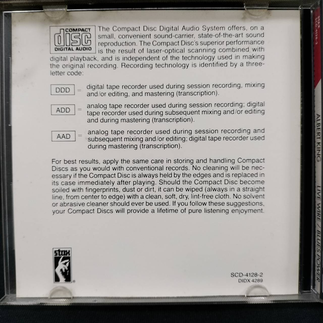 Albert King – Live Wire / Blues Power / USA / ปกในมีจุดเหลือง / แผ่นดี