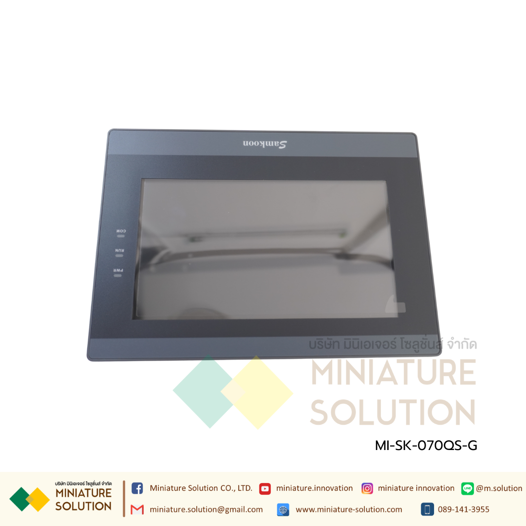 SAMKOON SK-070QS-G HMI 7" (Ethernet) รองรับ Ethernet รองรับระบบ IOT สามารถต่อโมดูล WIFI ได้