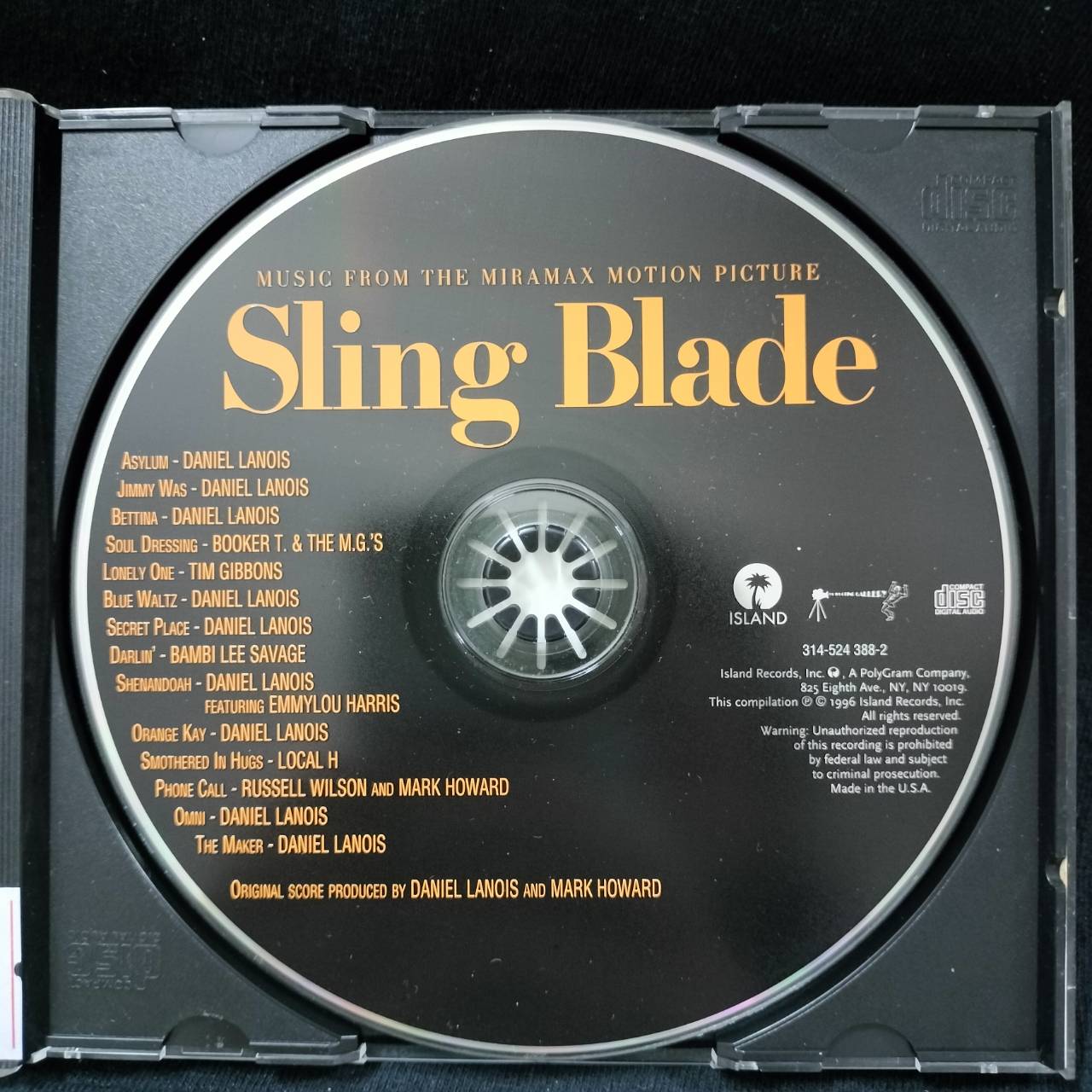 Various – Sling Blade (Music From The Miramax Motion Picture) / USA / แผ่นสวย