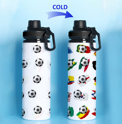 ขวดน้ำอลูมิเนียมเปลี่ยนสี,กระบอกน้ำ,ขวดน้ำ, กระบอกน้ำอลูมิเนียม,กระติกน้ำอลูมิเนียม