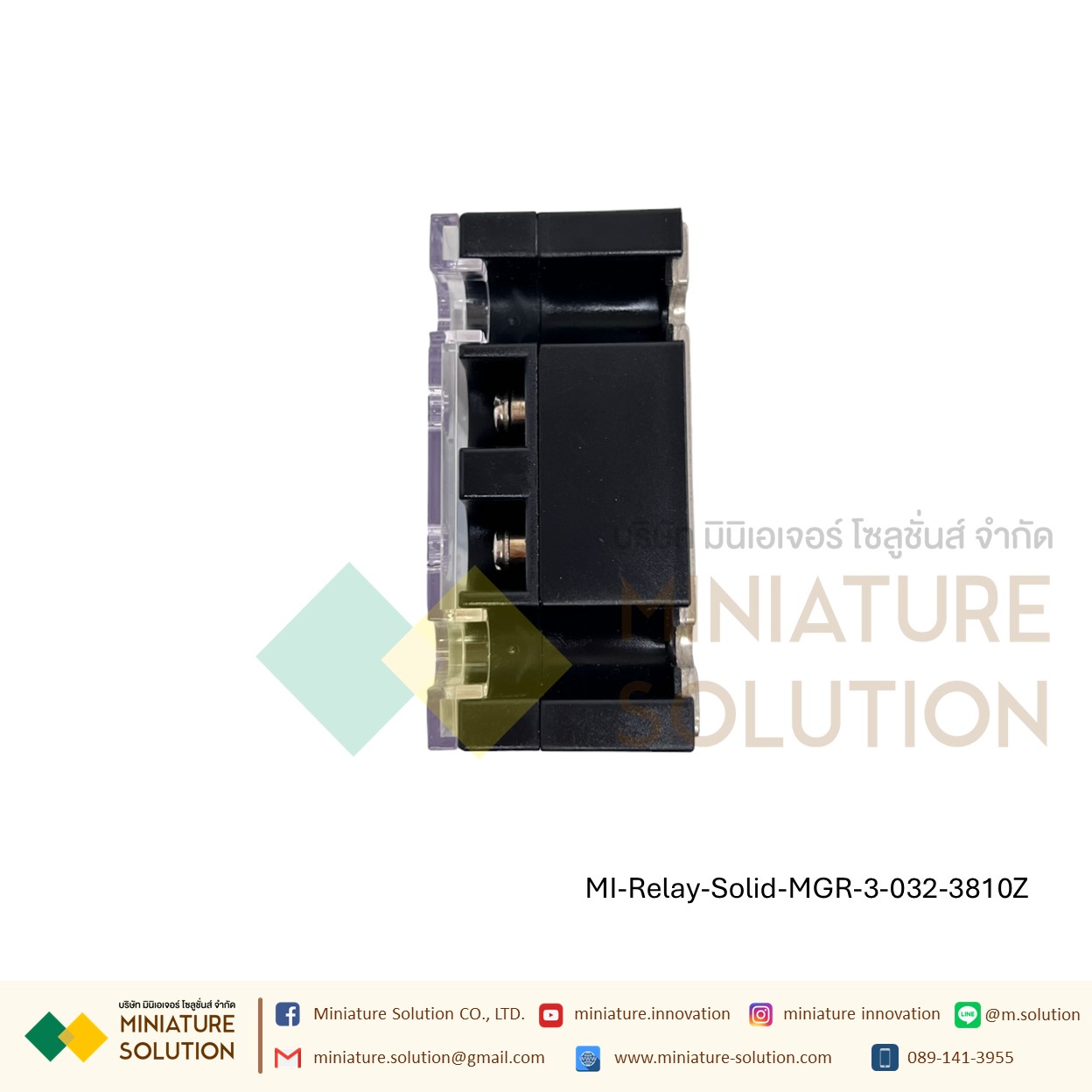 โซลิดสเตตรีเลย์ ไฟ 3 เฟส Three-phase solid state relay MGR-3 032 3840Z 25 40A 60A 80A 100A 200A SSR DC control 4~32 VDC(10A)(25A)(40A)(60A)