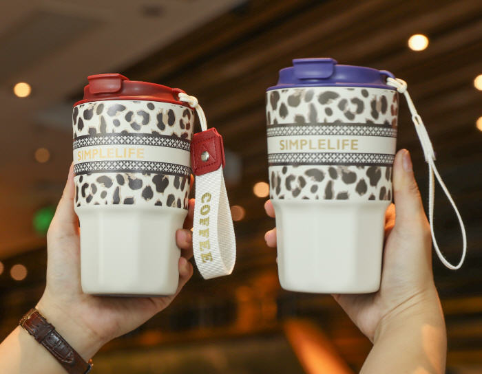 แก้วน้ำสแตนเลส,แก้วกาแฟสแตนเลส,360ml,316,แก้วพร้อมสายคล้อง
