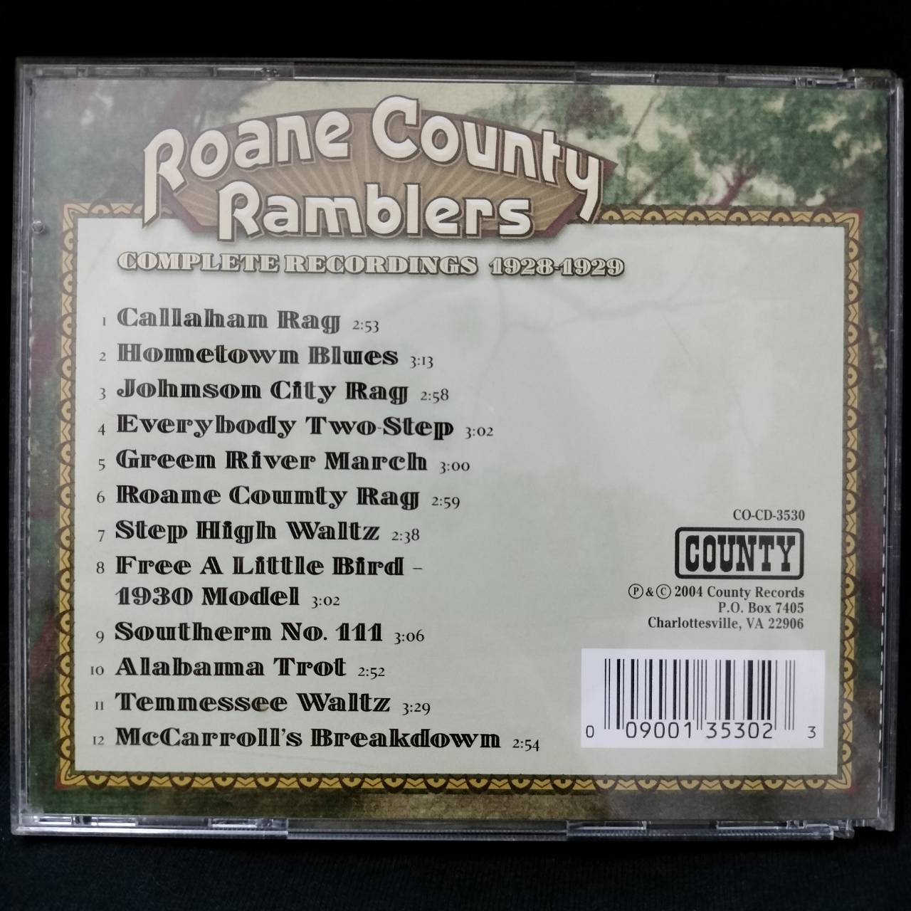 Roane County Ramblers – Complete Recordings 1928-1929 / JAPAN / ฝากล่องหัก / มีรอยบ้าง