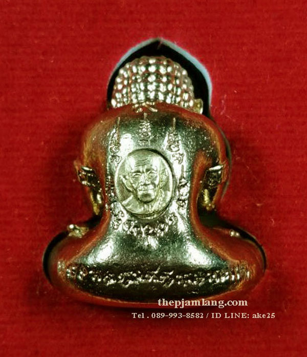 พระปิดตา 9 แสนมงคล(1) หลวงปู่แสน วัดบ้านหนองจิก ศรีษะเกษ เนื้อทองทิพย์ ปี 2562