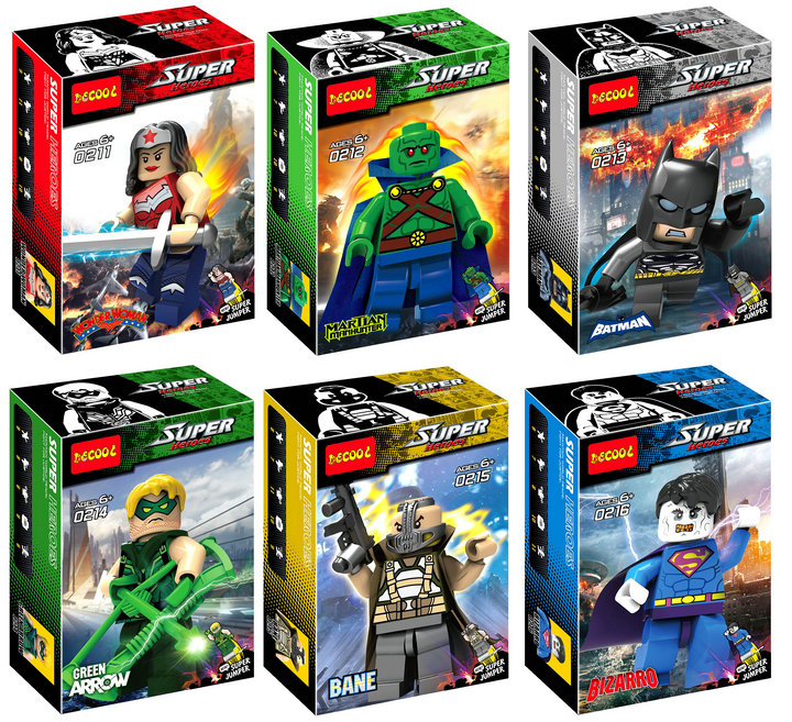 เลโก้จีน Decool 0211-0216 ชุด DC Super Heroes