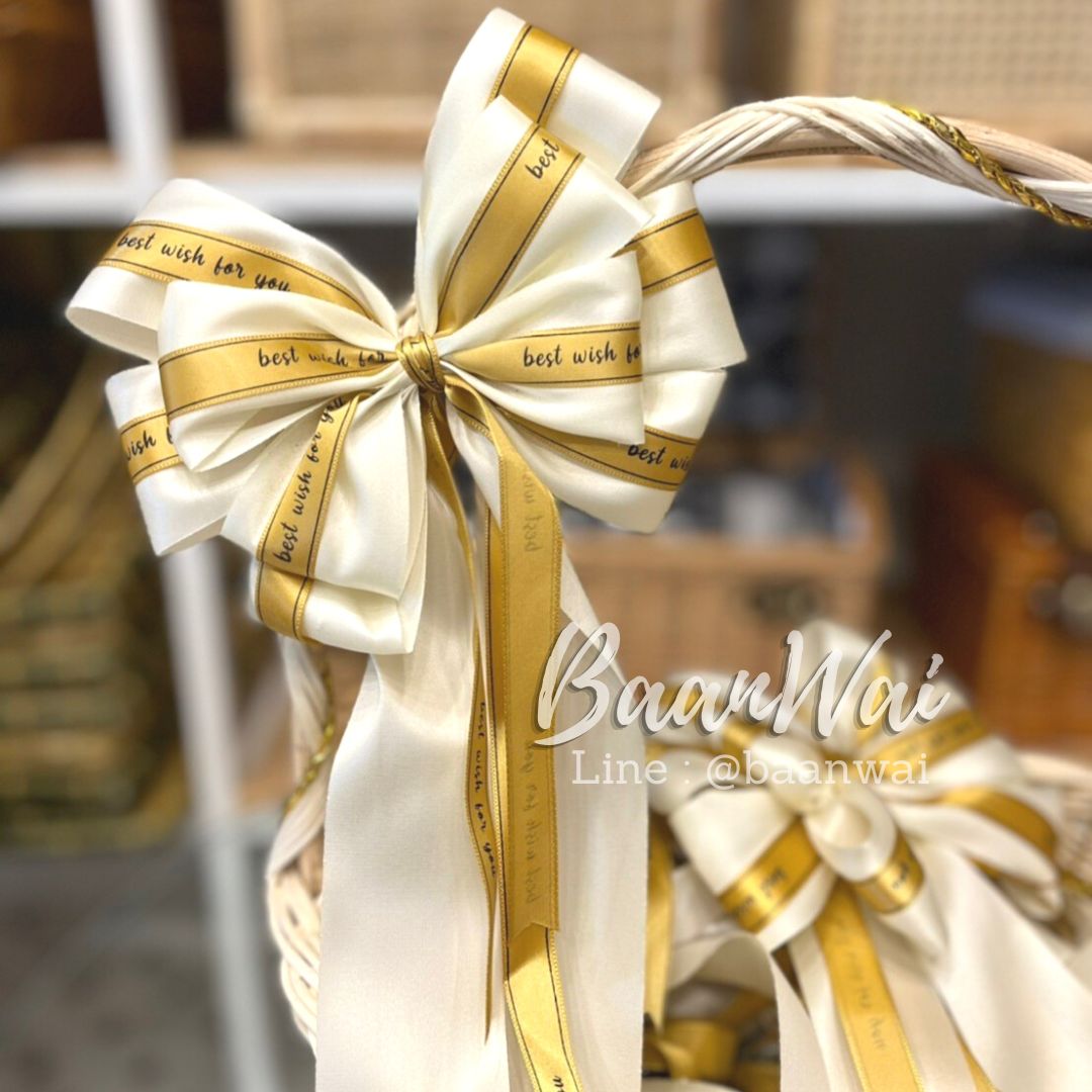 โบว์ติดขวัญ โบว์ประกวด โบว์-ขนาดกลาง โบว์ติดของฝาก